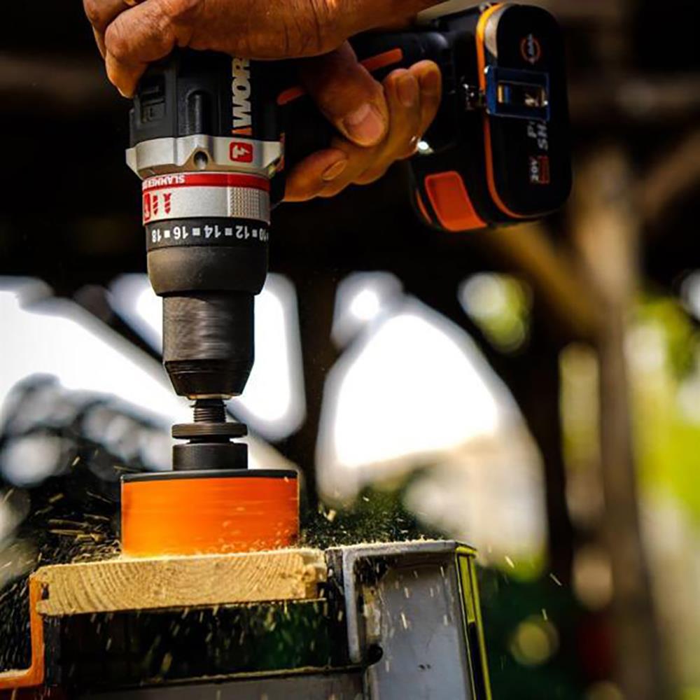 WORX WX354.4 20Volt/4.0Ah Li - ion Çift Akülü Kömürsüz Profesyonel Şarjlı Darbeli Matkap - Onivias