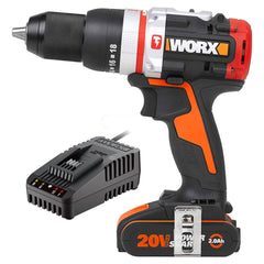 WORX WX354.9C 20Volt/2.0Ah Li - ion Tek Akülü Kömürsüz Profesyonel Darbeli Şarjlı Matkap - Onivias