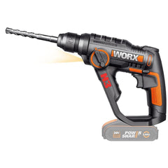 WORX WX390.9 20Volt 1.2J Profesyonel SDS - Plus Pnömatik Şarjlı Matkap + 8 Adet Uç + Mandren (Akü Dahil Değildir) - Onivias