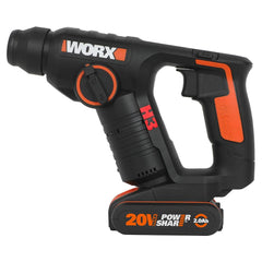 WORX WX394.3 20Volt 2.0Ah. Li - ion 1.5J Profesyonel SDS - Plus Pnömatik Şarjlı Matkap + 9 Adet Uç + Mandren - Onivias