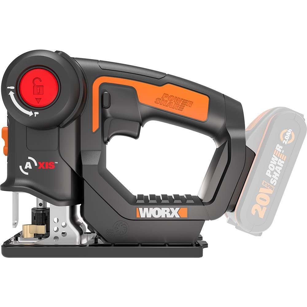 WORX WX550.9 20Volt Profesyonel Dekupaj ve Tilki Kuyruğu Testere (Akü Dahil Değildir) - Onivias