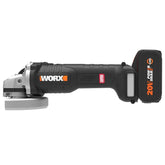 WORX WX813 20Volt 4.0Ah. Li - ion Tek Akülü 115mm Kömürsüz Profesyonel Şarjlı Avuç Taşlama - Onivias