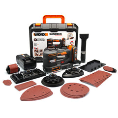 WORX WX820 20Volt 2.0Ah. Li - ion Profesyonel Devir Ayarlı Çok Amaçlı Şarjlı Zımpara - Onivias