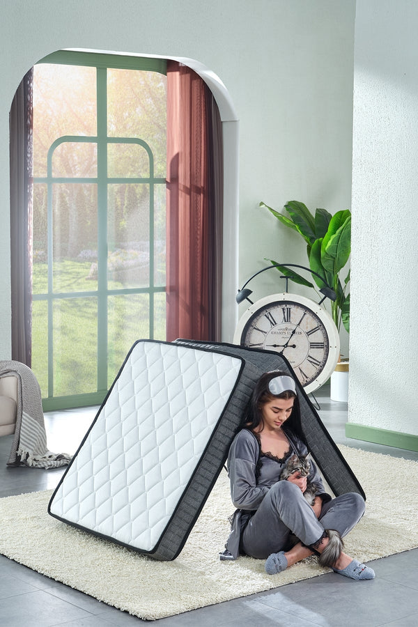 Bera Yatak Deluxe Gri Katlanır Yatak, Yer Yatağı, Misafir Yatağı, Kamp Yatağı