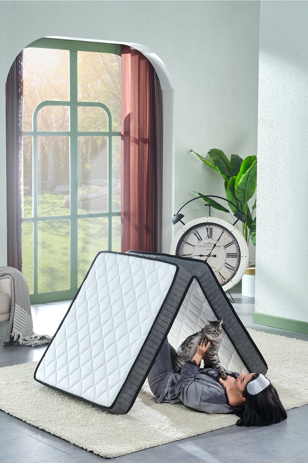 Bera Yatak Deluxe Gri Katlanır Yatak, Yer Yatağı, Misafir Yatağı, Kamp Yatağı