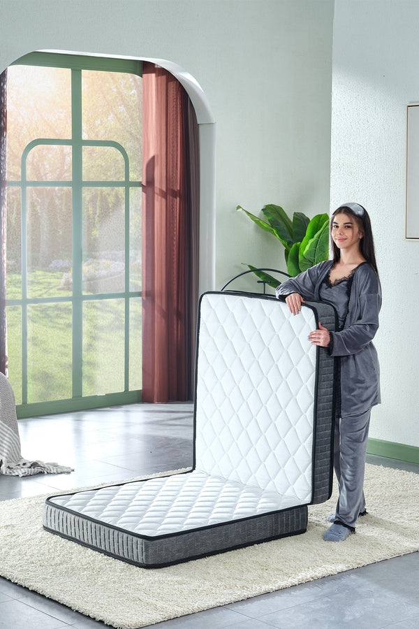 Bera Yatak Deluxe Gri Katlanır Yatak, Yer Yatağı, Misafir Yatağı, Kamp Yatağı