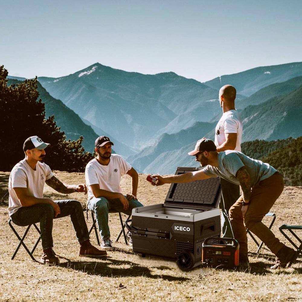 ICECO K65S 12/24Volt 65Lt Akülü/Kablolu/ Kompresörlü Tekerlekli Outdoor Oto Buzdolabı/Dondurucu (Akü Dahil Değildir) - Onivias