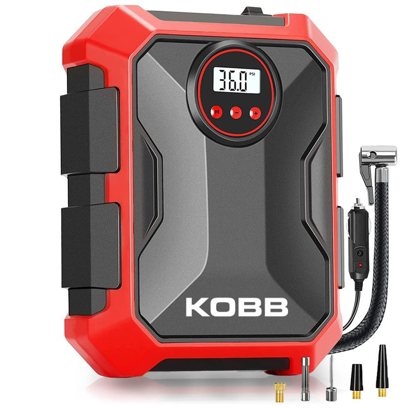 KOBB KB200 12Volt 150 PSI Tənzimlənən Rəqəmsal Təzyiq Ölçer Hava Təkər Şişirmə Pompası 