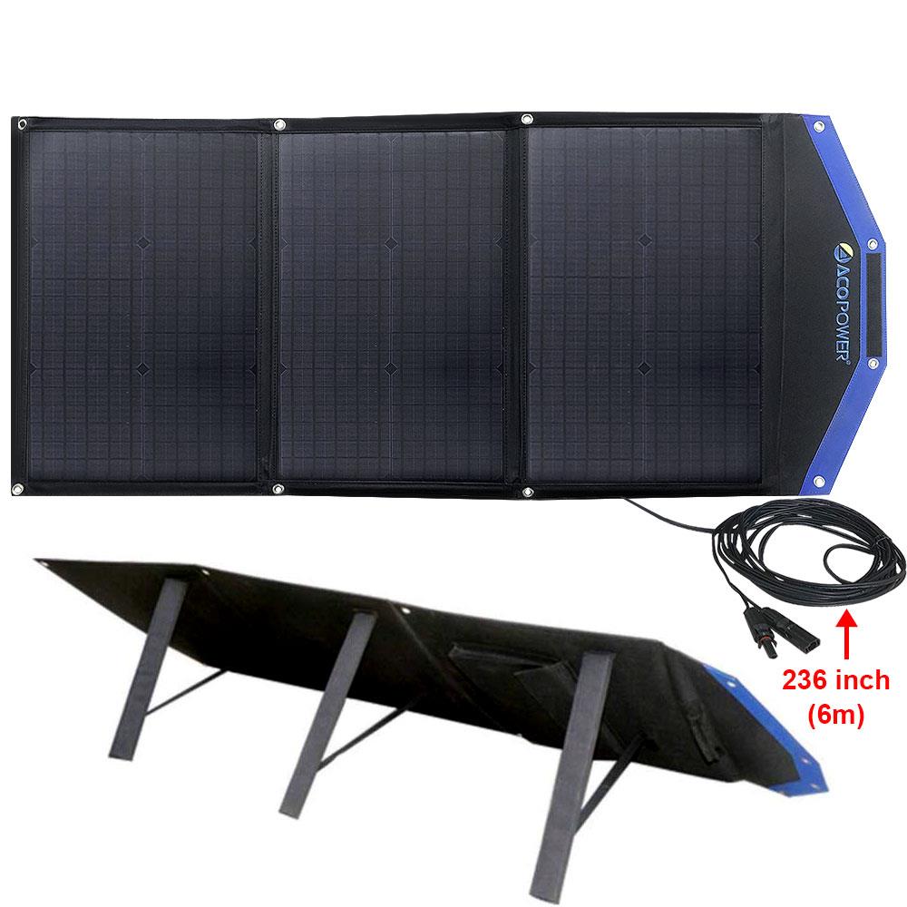 Acopower AP3XSP 3x30Watt Çanta Tipi Katlanabilir Güneş Enerji Paneli - Onivias