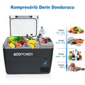 Acopower VX28 12/24/220Volt Akülü/Kablolu 28Litre Kompresörlü Outdoor Oto Buzdolabı + Powerbank + LED Lamba - Onivias