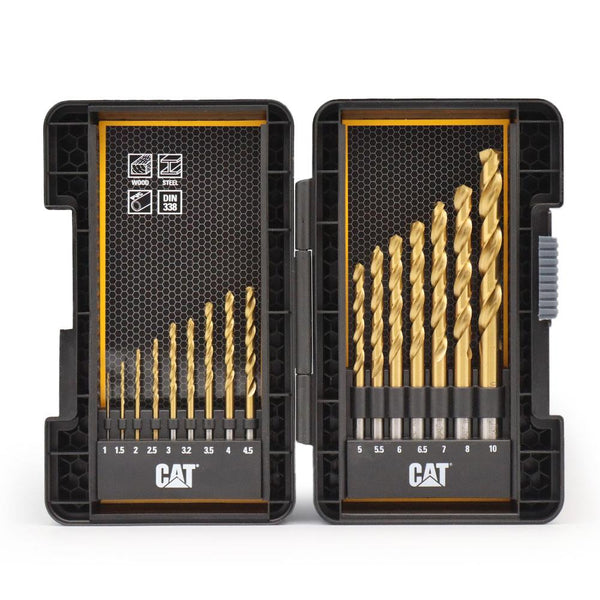 CAT DA02901 16 Parça Profesyonel Titanyum Kaplama HSS Metal Delici Matkap Ucu - Onivias