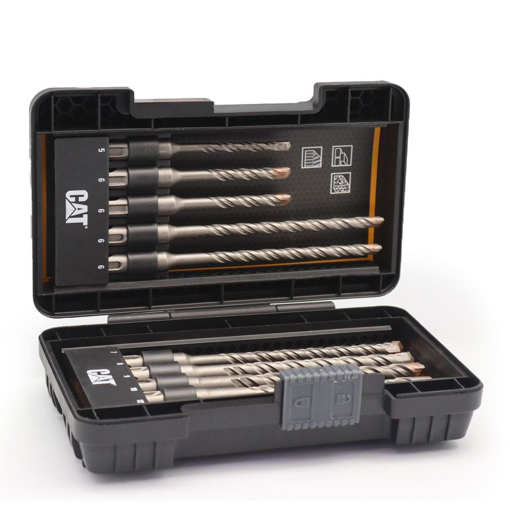 CAT DA03901 10 Parça Tungsten Karbür SDS - Plus Beton Matkap Uç Seti - Onivias