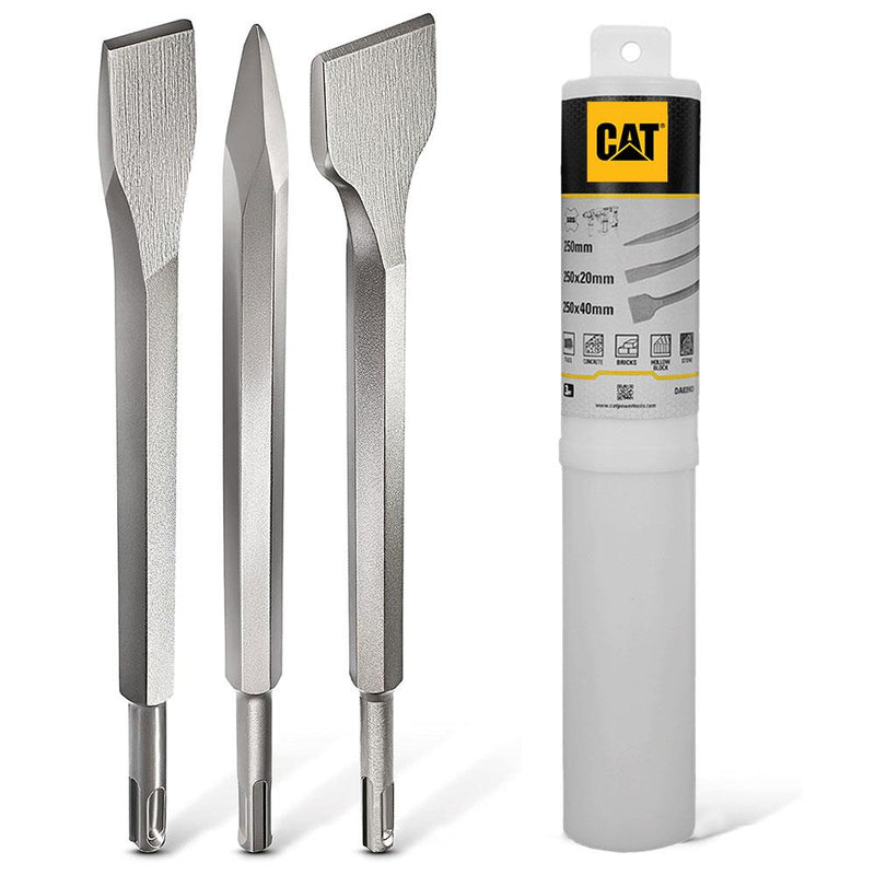 CAT DA03903 SDS Plus 3 Parçalı Peşəkar Kəsik Kəsicisi Dəsti