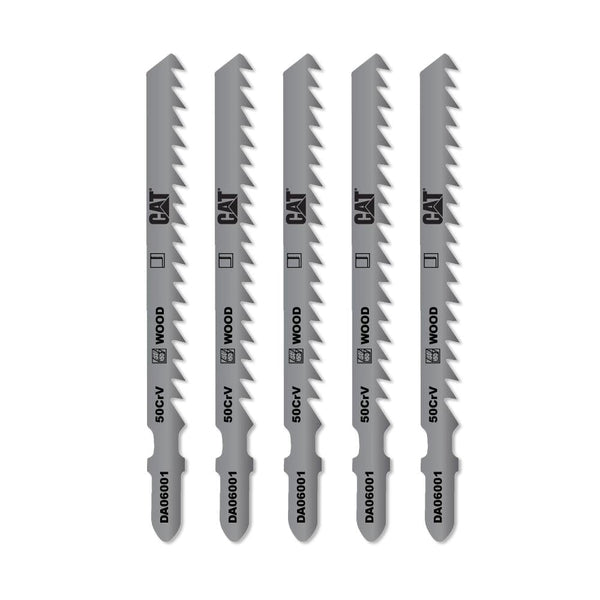 CAT DA06001 5 Parça Profesyonel Ahşap Hızlı/Kaba Kesim Dekupaj Testere Bıçağı, Ucu - Onivias
