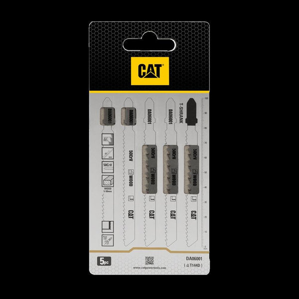CAT DA06001 5 Parça Profesyonel Ahşap Hızlı/Kaba Kesim Dekupaj Testere Bıçağı, Ucu - Onivias