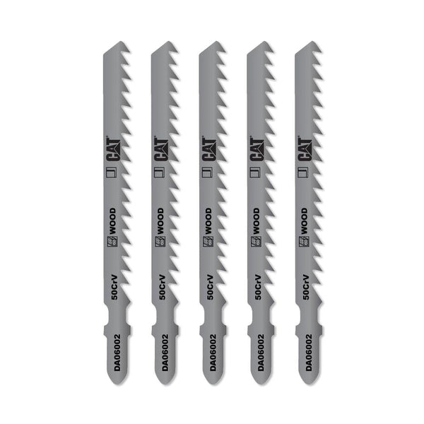CAT DA06002 5 Parça Profesyonel Ahşap Hızlı/Kaba Kesim Dekupaj Testere Bıçağı, Ucu - Onivias