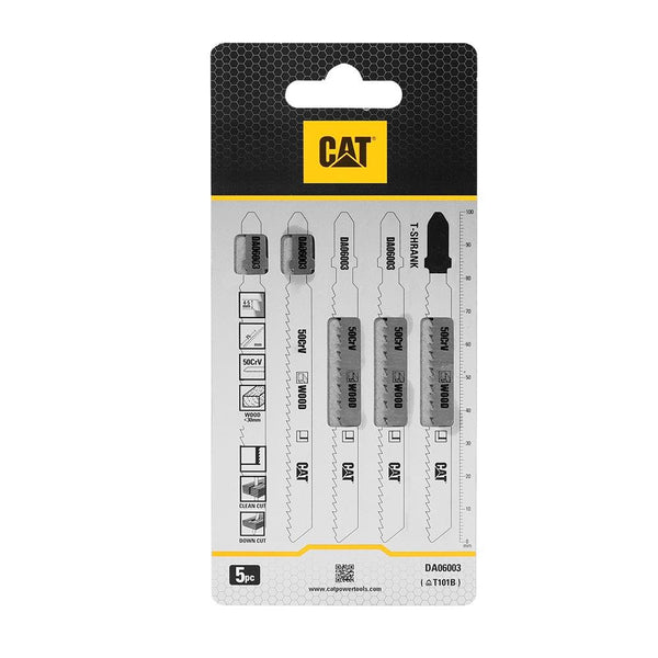 CAT DA06003 5 Parça Profesyonel Ahşap Çapaksız Temiz Kesim Dekupaj Testere Bıçağı, Ucu - Onivias