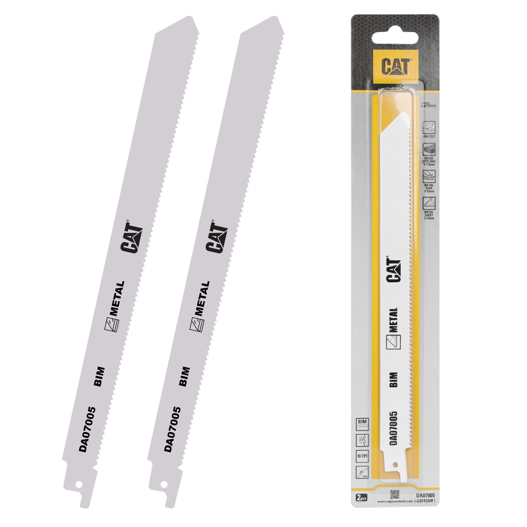 CAT DA07005 228mm 2 Parça Profesyonel Metal/Çivili Ahşap Kesme Tilki Kuyruğu Testere Ucu - Onivias