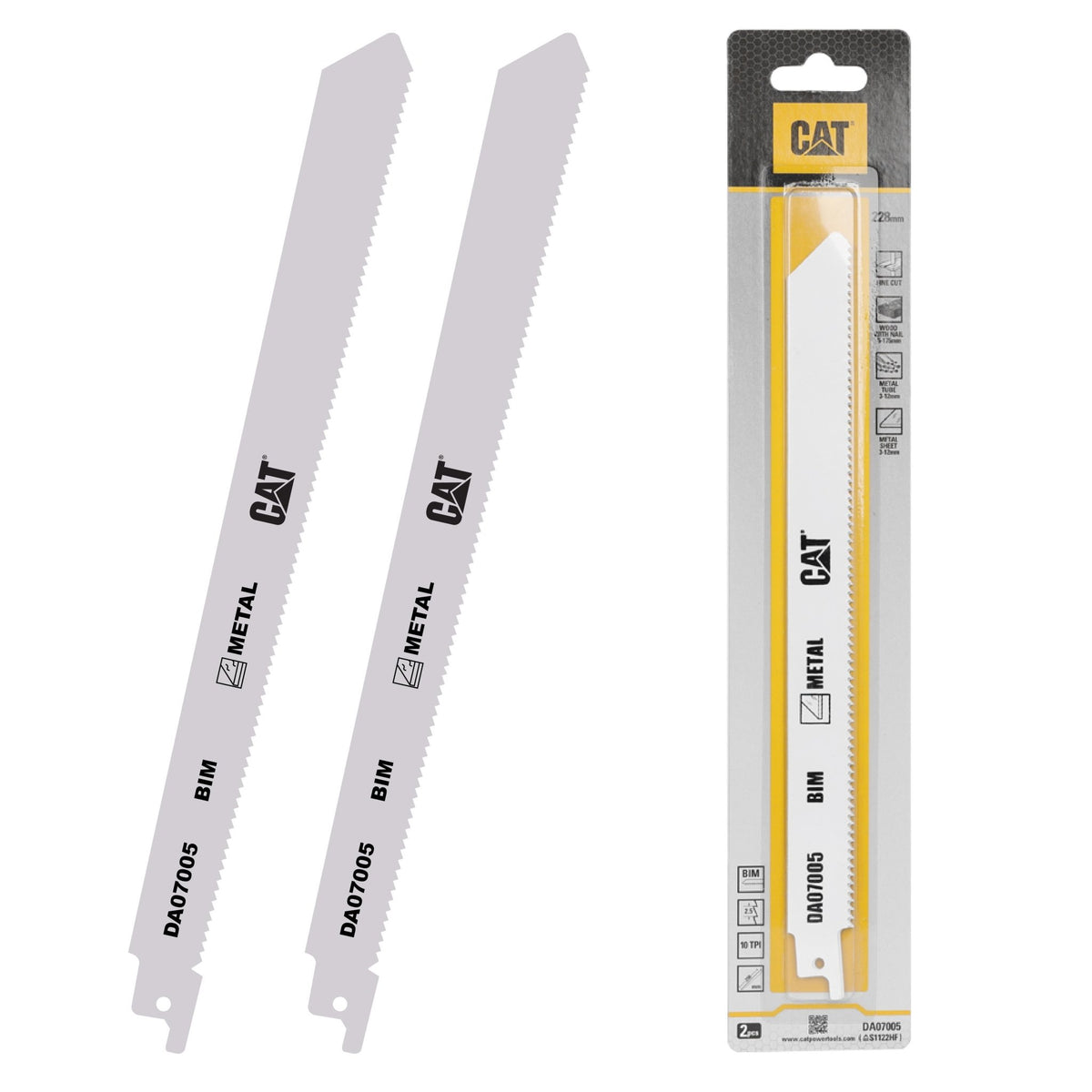 CAT DA07005 228mm 2 Parça Profesyonel Metal/Çivili Ahşap Kesme Tilki Kuyruğu Testere Ucu - Onivias