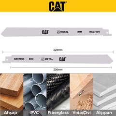 CAT DA07005 228mm 2 Parça Profesyonel Metal/Çivili Ahşap Kesme Tilki Kuyruğu Testere Ucu - Onivias