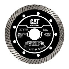 CAT DA09011 115mm Profesyonel Beton, Tuğla, Parke Taşı Elmas Kesme Diski (Turbo Kanallı Kenar) - Onivias