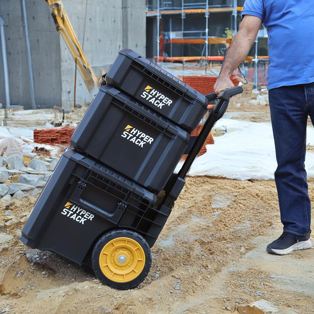 CAT DA41005 HYPER STACK Ağır Hizmet Tipi 3’Lü Tekerlekli Kilitli Takım Çantası Seti - Onivias