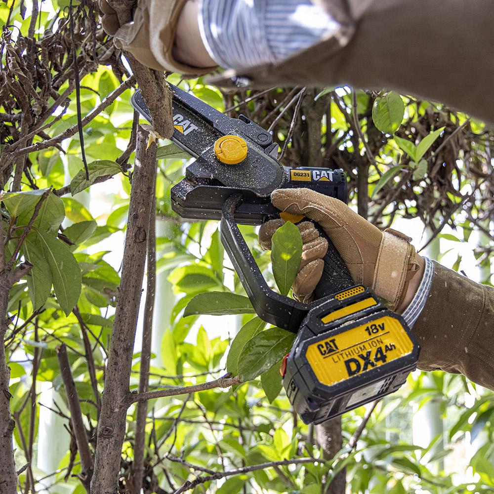 CAT DG231 18Volt 4.0Ah Li - ion 12CM Profesyonel Şarjlı Kömürsüz Zincirli Testere - Onivias