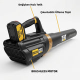 CAT DG250 18Volt 4.0Ah. Li-ion Tek Akülü Devir Ayarlı Profesyonel Yaprak Üfleme - görsel 2
