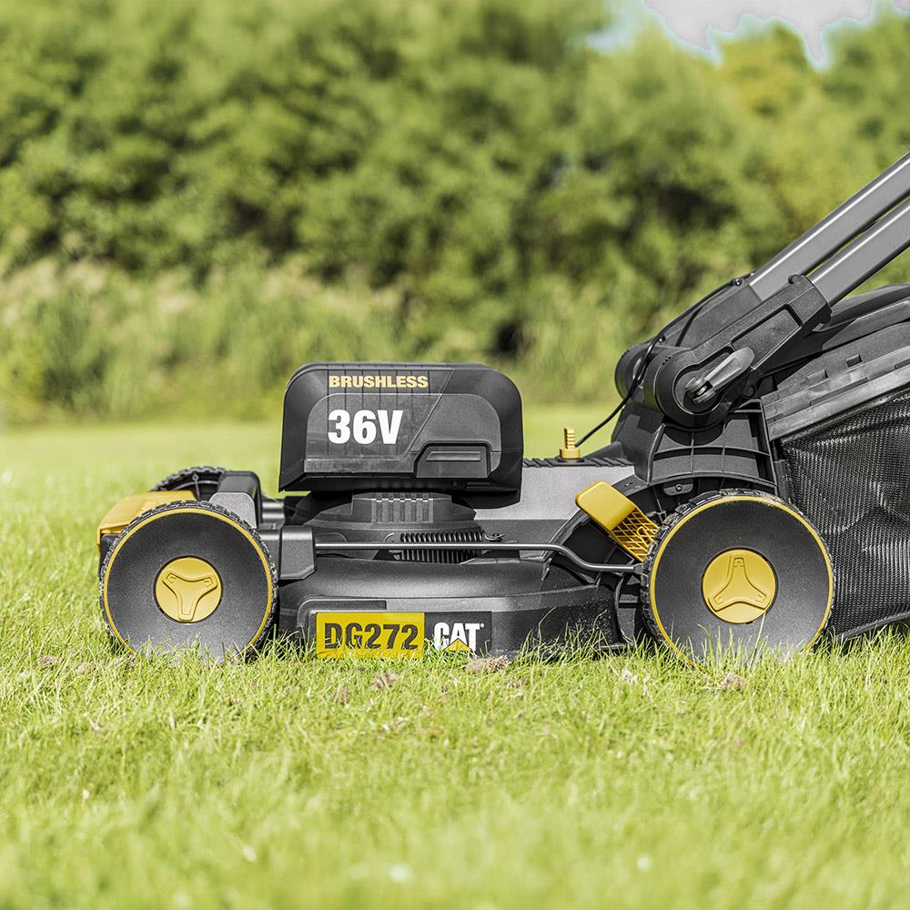 CAT DG272 36Volt 4.0Ah. Li - ion 41CM Profesyonel Kömürsüz Şarjlı Çim Biçme - Onivias