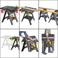 CAT DH1005 Çok Fonksiyonlu Katlanabilir Çalışma Tezgâhı + 2 Adet Tetik İşkence - Onivias