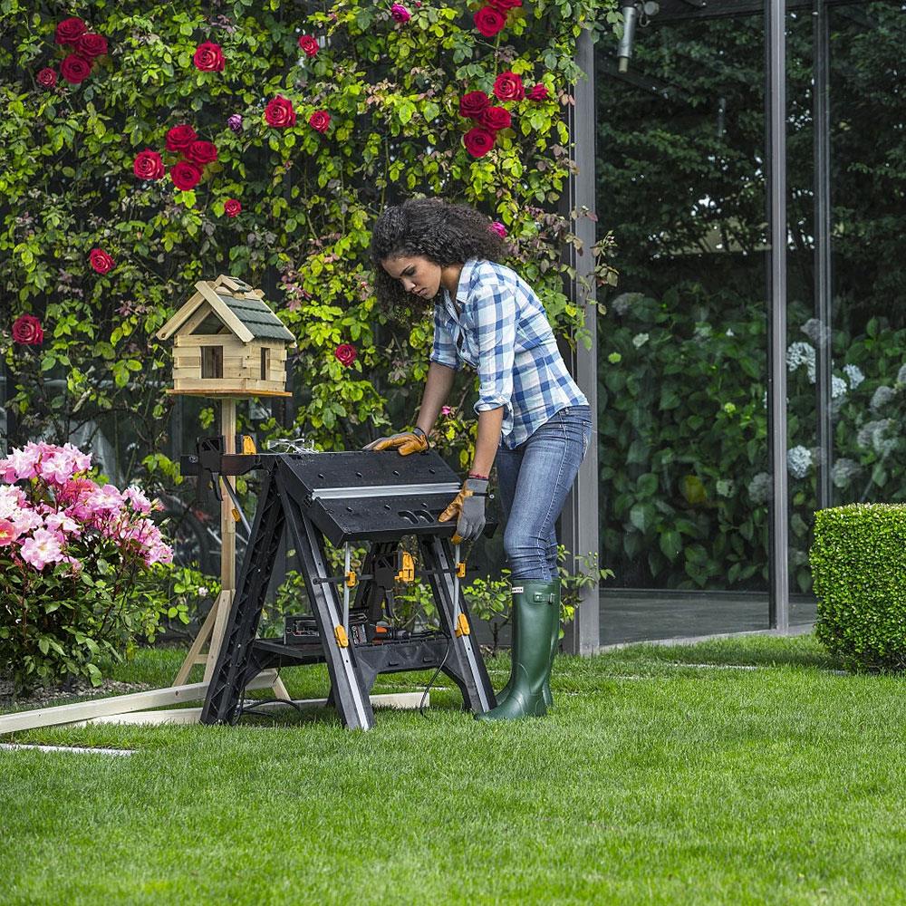 CAT DH1005 Çok Fonksiyonlu Katlanabilir Çalışma Tezgâhı + 2 Adet Tetik İşkence - Onivias