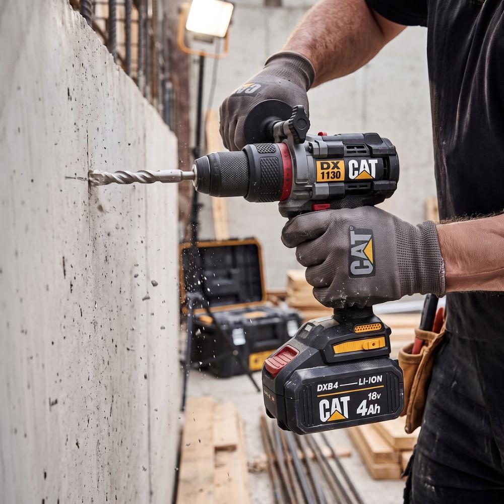 CAT DX1130.1 18Volt/4.0Ah Li-ion 80Nm Çift Akülü Kömürsüz Profesyonel Şarjlı Darbeli Matkap - görsel 4