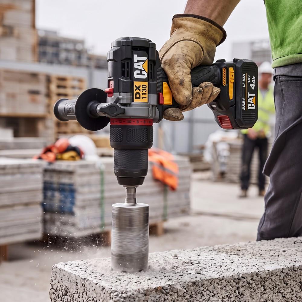 CAT DX1130.1 18Volt/4.0Ah Li-ion 80Nm Çift Akülü Kömürsüz Profesyonel Şarjlı Darbeli Matkap - görsel 5