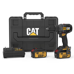 CAT DX12.2 18Volt/4.0Ah Li - ion Çift Akülü Kömürsüz Profesyonel Şarjlı Darbeli Matkap - Onivias