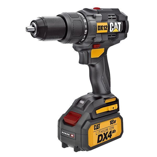 CAT DX12.2 18Volt/4.0Ah Li - ion Çift Akülü Kömürsüz Profesyonel Şarjlı Darbeli Matkap - Onivias