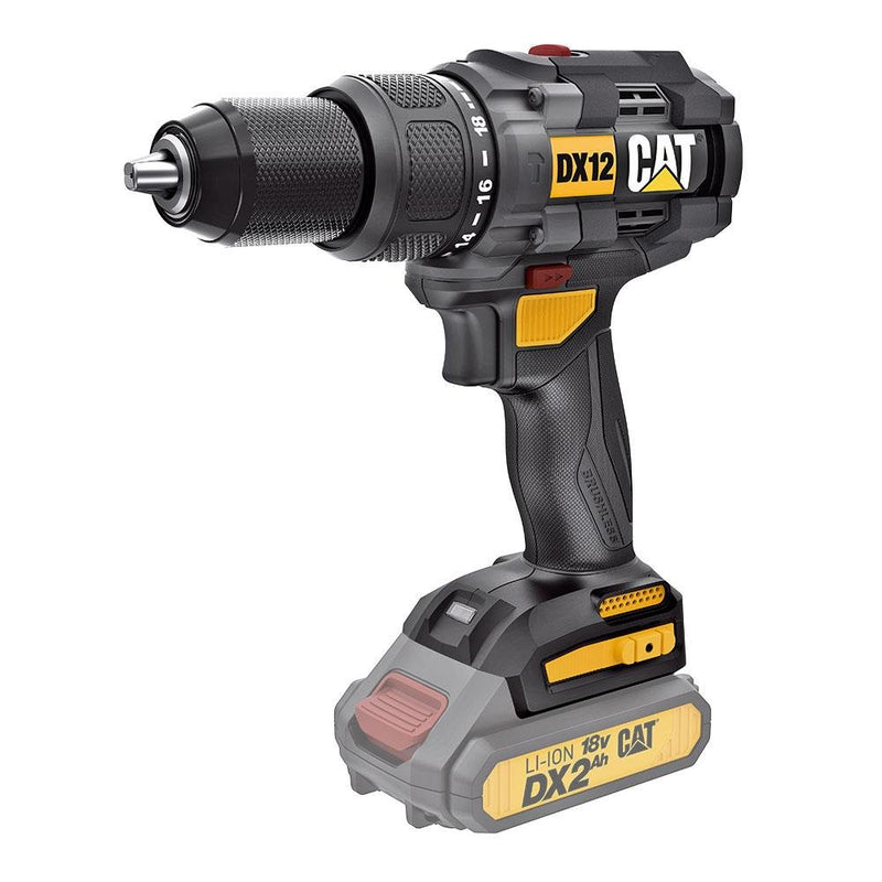 CAT DX12B 18Volt Fırçasız Professional Simsiz Zərbəli Qazma (Batareya Daxil deyil) 