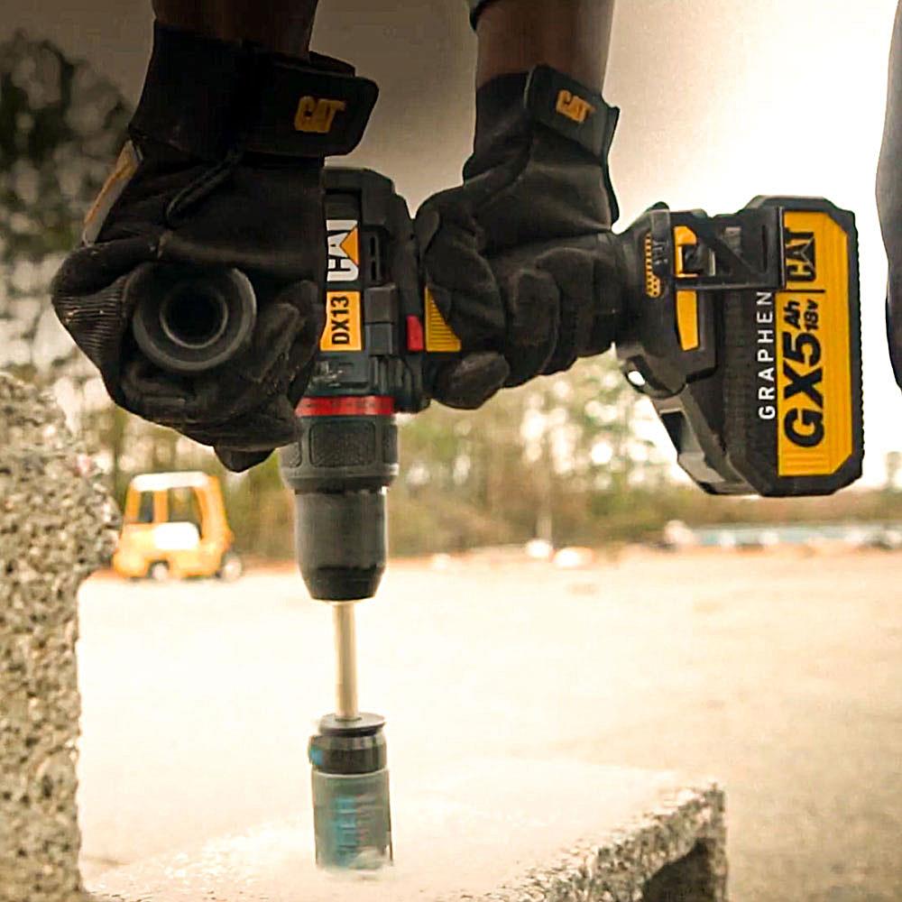 CAT DX13 18Volt/5.0Ah GRAPHENE Li - ion Kömürsüz Profesyonel Şarjlı Darbeli Matkap - Onivias