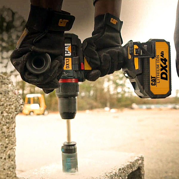 CAT DX13.1 18Volt/4.0Ah Li - ion 80Nm. Çift Akülü Kömürsüz Profesyonel Şarjlı Darbeli Matkap - Onivias