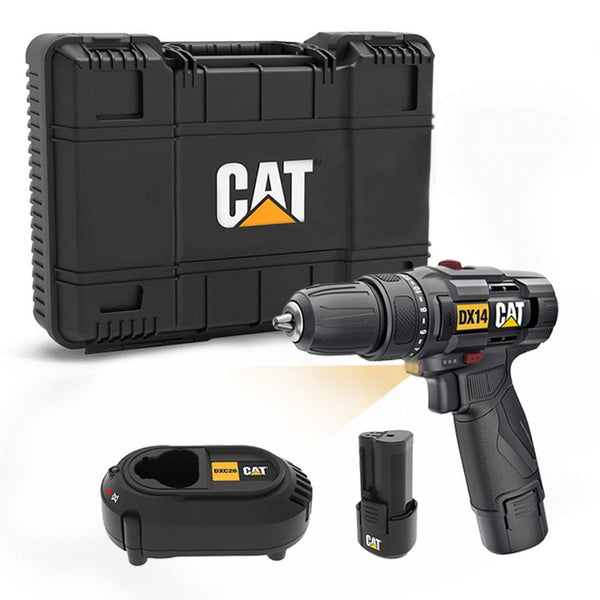CAT DX14.2 12Volt/2.0Ah Li - ion Çift Akülü Profesyonel Şarjlı Matkap - Onivias