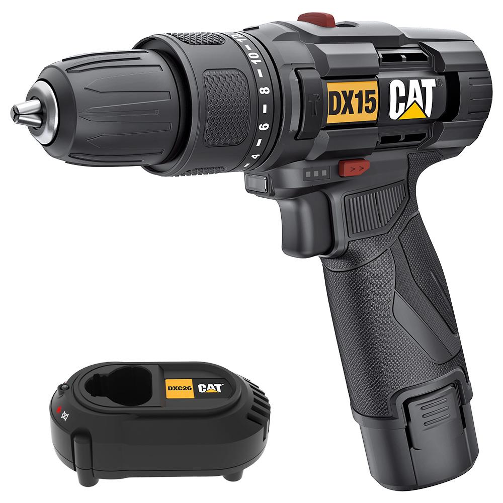 CAT DX15 12Volt/2.0Ah Li - ion Profesyonel Şarjlı Darbeli Matkap - Onivias
