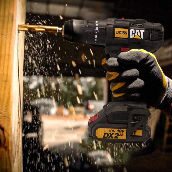 CAT DX155.1 18Volt/2.0Ah Li - ion Çift Akülü Profesyonel Şarjlı Darbeli Matkap - Onivias