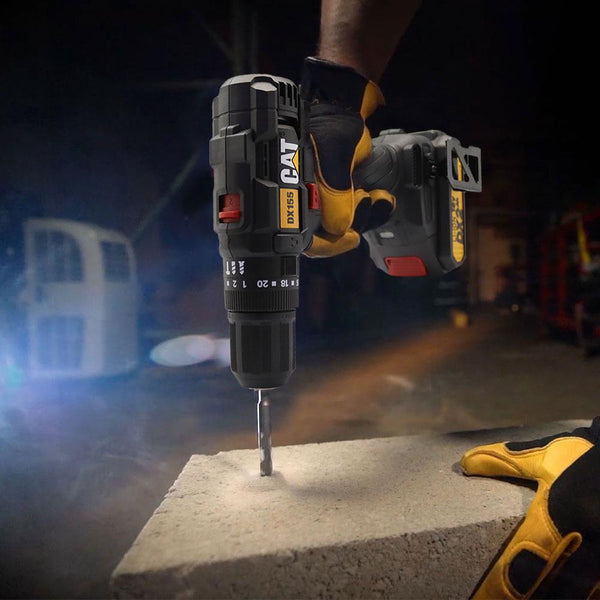 CAT DX155.1 18Volt/2.0Ah Li - ion Çift Akülü Profesyonel Şarjlı Darbeli Matkap - Onivias