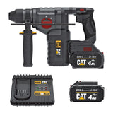 CAT DX2150 18Volt/4.0Ah 2.8J Li-ion Çift Akülü Kömürsüz Profesyonel SDS-Plus Kırıcı/Delici - görsel 2
