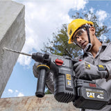 CAT DX2150 18Volt/4.0Ah 2.8J Li-ion Çift Akülü Kömürsüz Profesyonel SDS-Plus Kırıcı/Delici - görsel 3