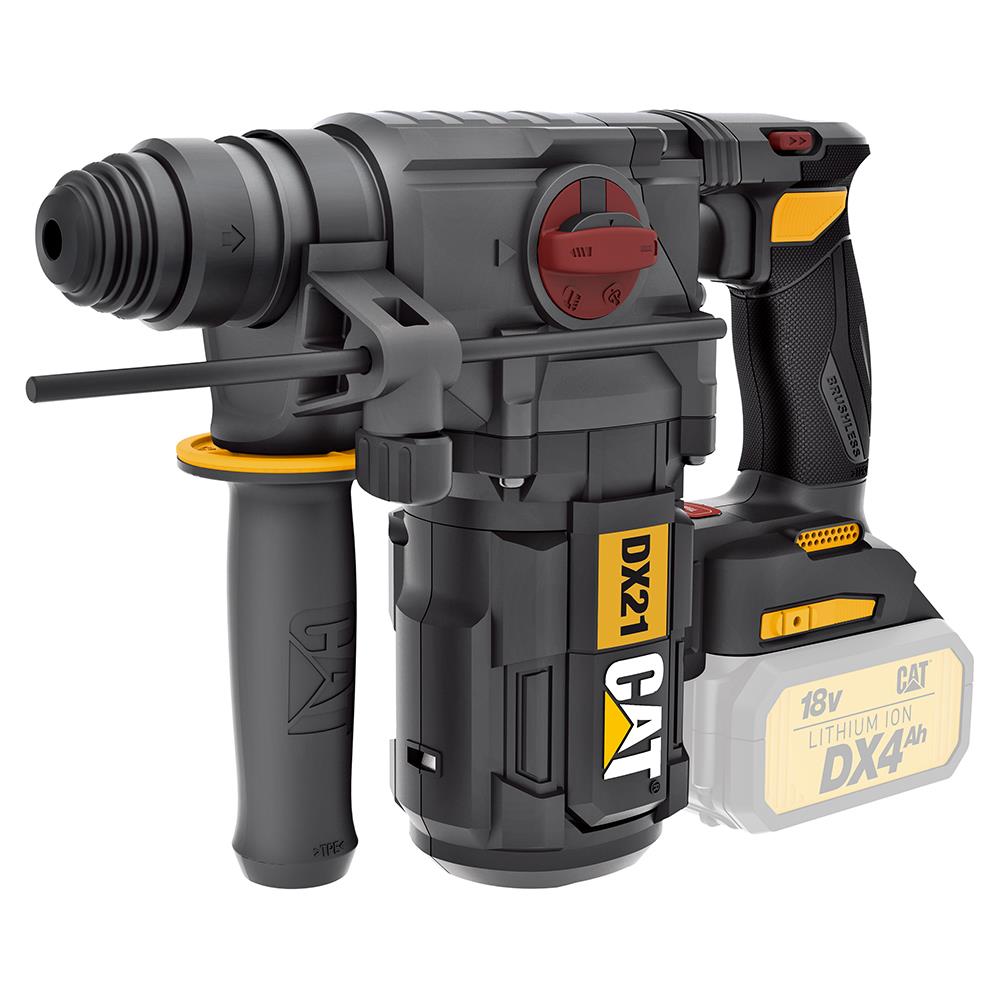 CAT DX21B 18Volt 2.2J Kömürsüz Profesyonel SDS - Plus Pnömatik Kırıcı/Delici (Akü Dahil Değildir) - Onivias