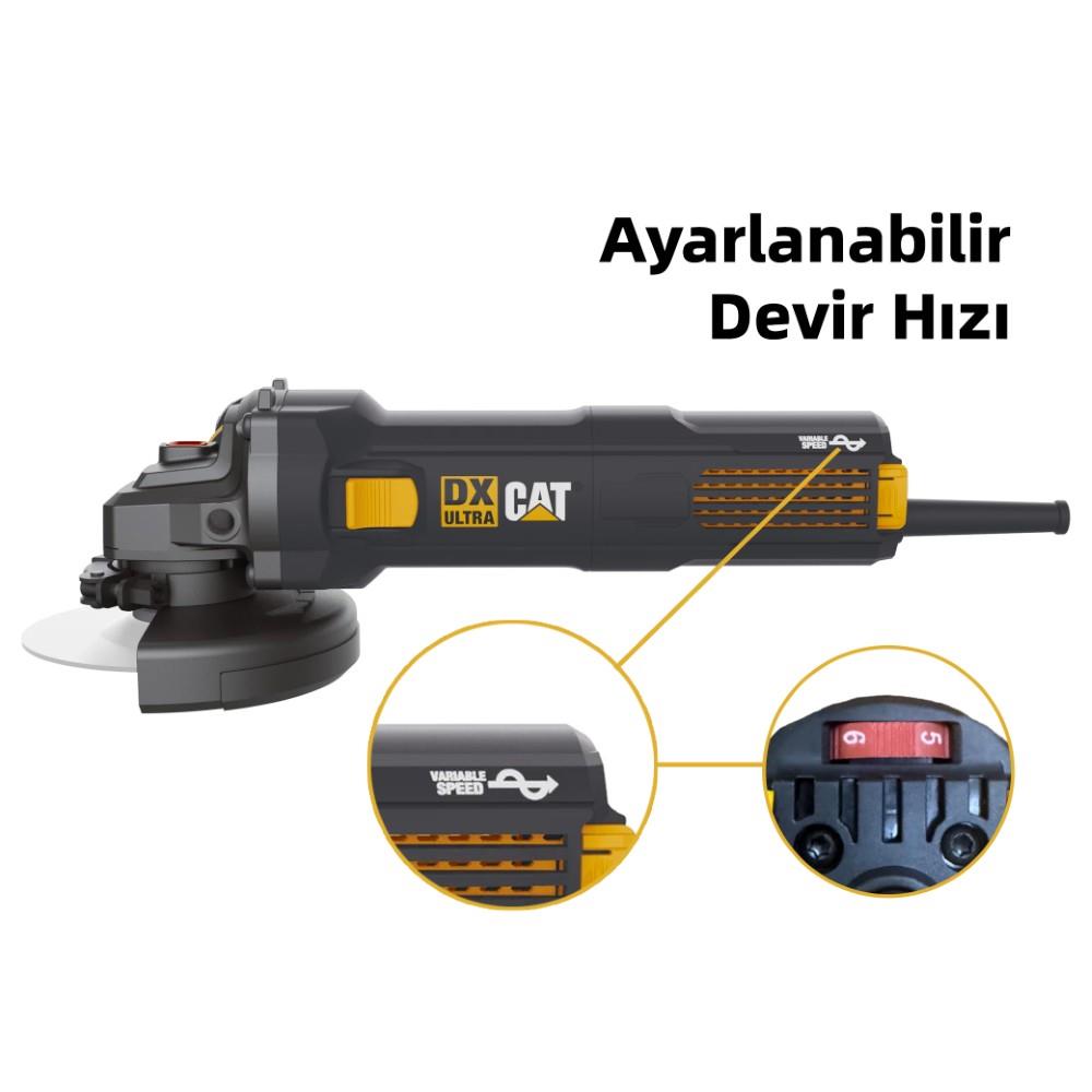 CAT DX3065 1400Watt 125mm Devir Ayarlı Profesyonel Avuç Taşlama - görsel 2