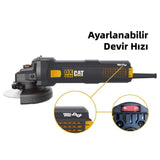 CAT DX3065 1400Watt 125mm Devir Ayarlı Profesyonel Avuç Taşlama - görsel 2