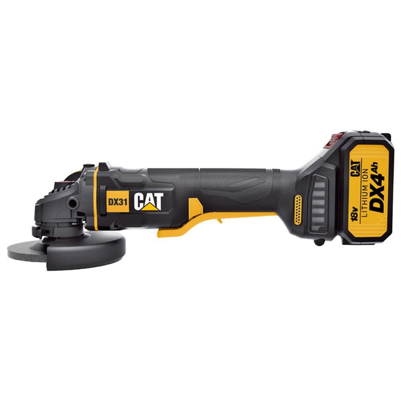 CAT DX31 18Volt/4.0Ah Li-ion Tək Batareya 115mm Fırçasız Professional Bucaq Taşıyıcı