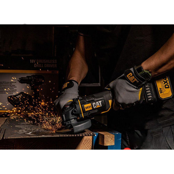 CAT DX31 18Volt/4.0Ah Li - ion Tek Akülü 115mm Kömürsüz Profesyonel Avuç Taşlama - Onivias