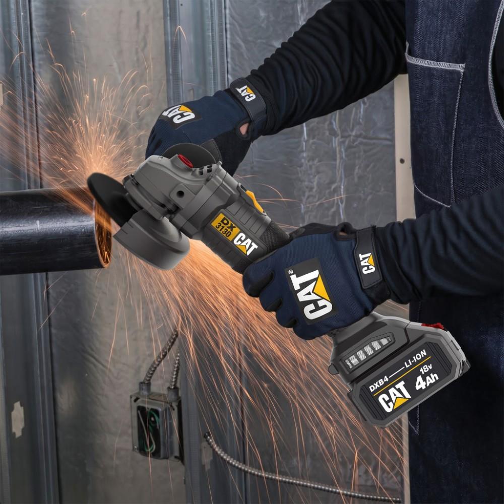 CAT DX3130 18Volt/4.0Ah 125mm Tek Akülü Kömürsüz Profesyonel Avuç Taşlama - görsel 6